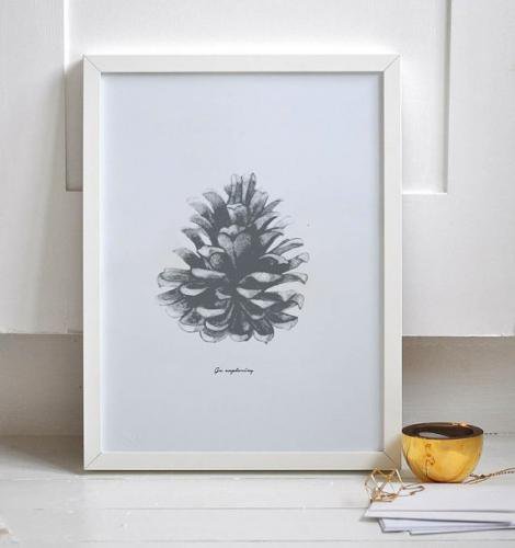 LOVELY POSTERS | PINE CONE PRINT | A3 アートプリント/ポスター