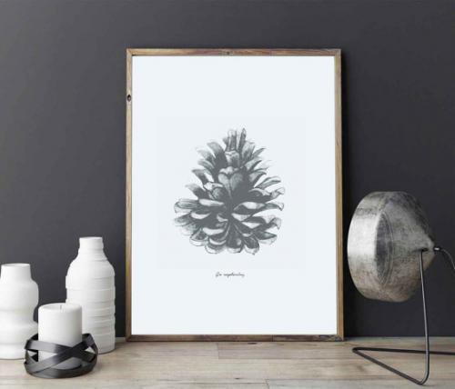 LOVELY POSTERS | PINE CONE PRINT | A3 アートプリント