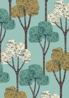 ELOISE RENOUF | AUTUMN TREES TEAL | A3 ȥץ/ݥξʲ