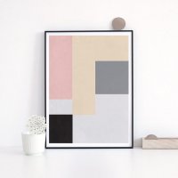 LOVELY POSTERS | RECTANGLE & GEOMETRIC ART | A3 アートプリント/ポスター【北欧 シンプル おしゃれ】の商品画像