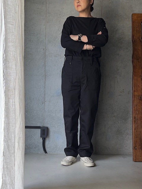 WAIPER.inc BRITISH ARMY LIGHTWEIGHT FATIGUE PANTS (BLACK) - calme online  shop