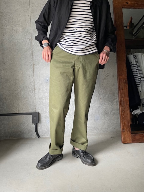 WAIPER.inc U.S.ARMY M-45 CHINO TROUSERS (OLIVE) - calme