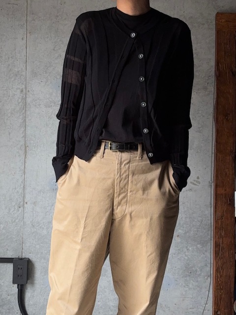 Le pivot ランダムリブカーディガン（ブラック） - calme online