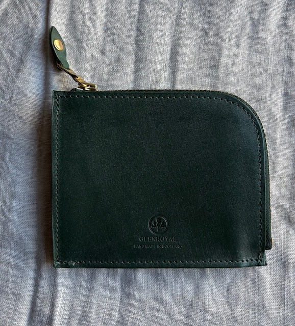 GLENROYAL NEW ZIP MINI PURSE (NEW BLACK / CIGAR / BOTTLE GREEN