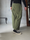 FABRIQUE en planete terre military back satin wide workpantsʥ