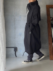 F/ACSION  MATSU BLACK (LONG LENGTH RAIN PARKA)