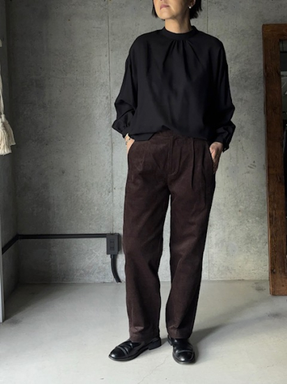 comm. arch. 8W Organic Corduroy Trousers (Burnt Beans) - calme