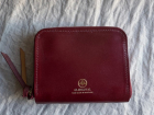 GLENROYAL ZIP AROUND SMALL PURSE (NEW BLACK / BORDEAUX)