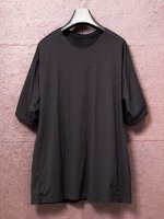 【DEVOA】Short sleeve 100/3 salt shrinking jersey /BLACK