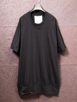 【nude:mm】30/- Cotton Jersey Big Sleeveless Pullover /BLACK