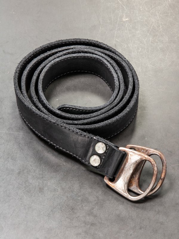 incarnation】CALF LEATHER BELT D-RING #2 /BLACK - vektrize.com