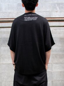 【nude:mm】14G Cotton/Cashmere Knit OVERSIZED SHORT SLEEVE /BLACK<img class='new_mark_img2' src='https://img.shop-pro.jp/img/new/icons1.gif' style='border:none;display:inline;margin:0px;padding:0px;width:auto;' />