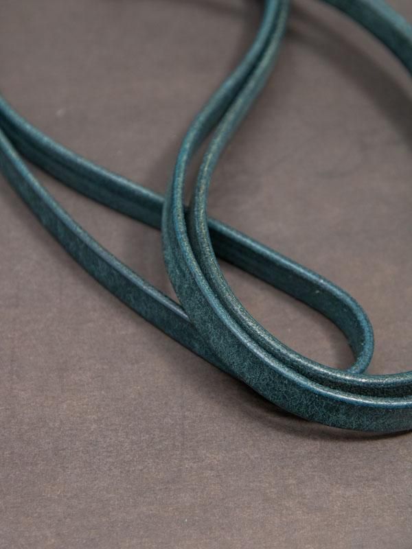 受注生産【iolom】Phone Strap Leather Belt /Petrolio