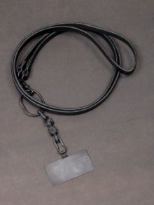 ※受注生産【iolom】Phone Strap Leather Belt /BLACK（プエブロ）