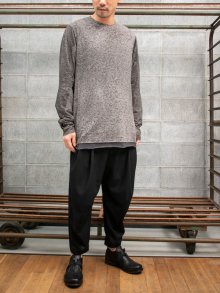 【DEVOA】Long sleeve linen jersey /MABLE GRAY