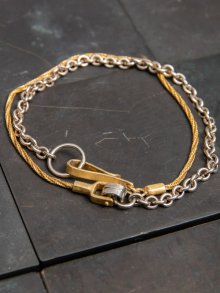 ※受注生産【iolom】SILVER&GOLD CHAIN Bracelet / io-02-146B
