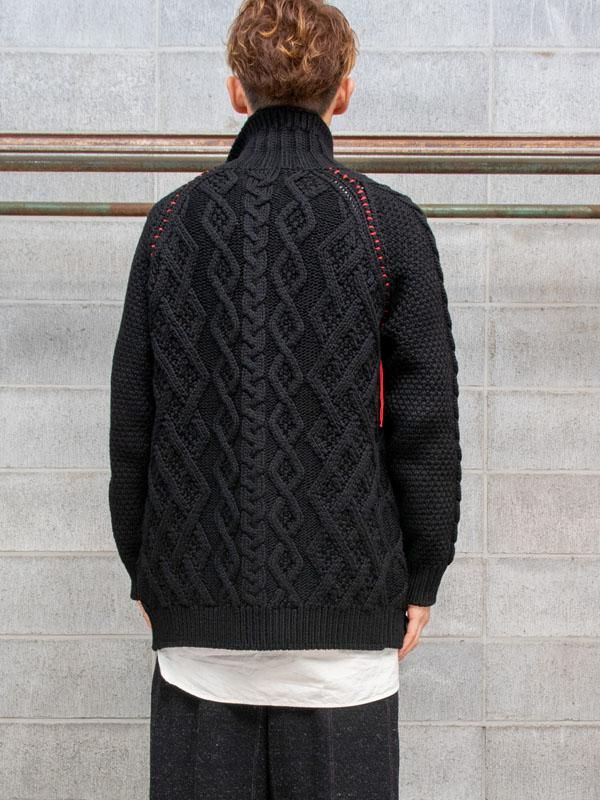 incarnation】VIRGIN WOOL CABRE CARDIGAN /BLACK - vektrize.com