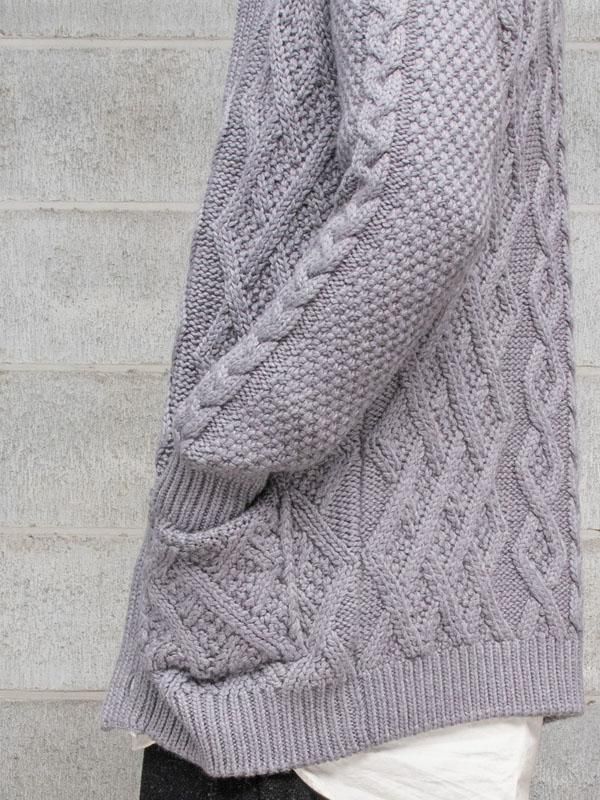 incarnation】VIRGIN WOOL CABRE CARDIGAN /GRAY - vektrize.com｜京都