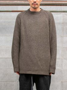 【DEVOA】 Knit long sleeve loose fit / OLIVE<img class='new_mark_img2' src='https://img.shop-pro.jp/img/new/icons1.gif' style='border:none;display:inline;margin:0px;padding:0px;width:auto;' />