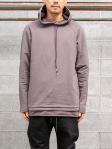 【incarnation】別注COTTON92% EL8% CUT & SAWN DOUBLE FRONT HOODED RAGLAN LONG SLEEVE /GRAY<img class='new_mark_img2' src='https://img.shop-pro.jp/img/new/icons1.gif' style='border:none;display:inline;margin:0px;padding:0px;width:auto;' />