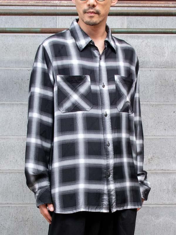 イサムカタヤマバックラッシュ 半袖　ボタンシャツ　迷彩 ISAMU KATAYAMA BACKLASH - Cotton Linen Short Sleeve Shirts