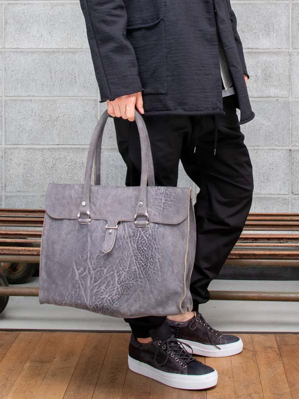 incarnation】HORSE BUTT RG LEATHER BAG TOTE WB-3 /GRAY - vektrize