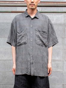 KLASICA Relaxed Fit HS Shirts/ Graysh dye Check<img class='new_mark_img2' src='https://img.shop-pro.jp/img/new/icons1.gif' style='border:none;display:inline;margin:0px;padding:0px;width:auto;' />