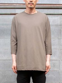 DEVOA Eight-quarter sleeve high twist jersey /OLIVE<img class='new_mark_img2' src='https://img.shop-pro.jp/img/new/icons1.gif' style='border:none;display:inline;margin:0px;padding:0px;width:auto;' />