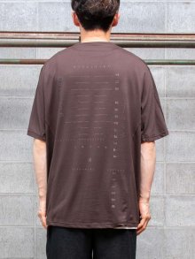DEVOA Short sleeve astronomy print : A /BROWN<img class='new_mark_img2' src='https://img.shop-pro.jp/img/new/icons1.gif' style='border:none;display:inline;margin:0px;padding:0px;width:auto;' />