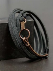  ߸ˤiolomLayered Leather Bracelet ALASKA io-02-043 /BLACK