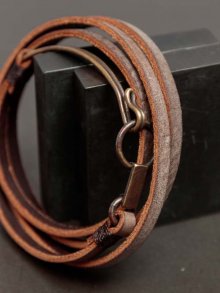  ߸ˤiolomLayered Leather Bracelet ALASKA io-02-043 /BROWN