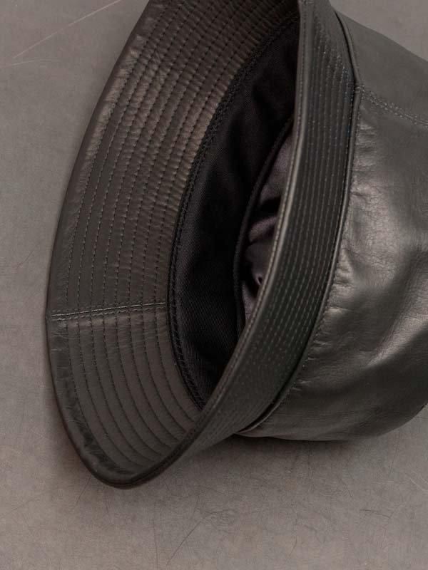 あ*り様 Backlashのレザー バケットハット 黒 ISAMU KATAYAMA BACKLASH - Furniture Leather バケットハット