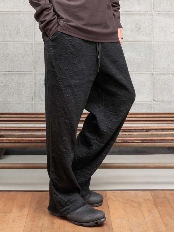PINUE シャドーストライプパンツ（BLACK） パンツ シャドーストライプ サイドライントラックパンツ