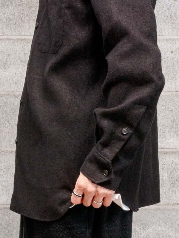 全国送料無料の通販 山内】ヘンプネルボタンダウンシャツ / BLACK - vektrize.com トップス