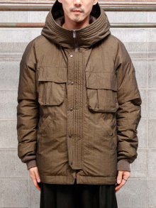 DEVOA Down jacket Shrink cotton-nylon / KHAKIGRAY