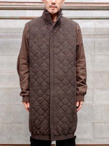 DEVOA Coat Quilted washed cotton / ASH BLACK