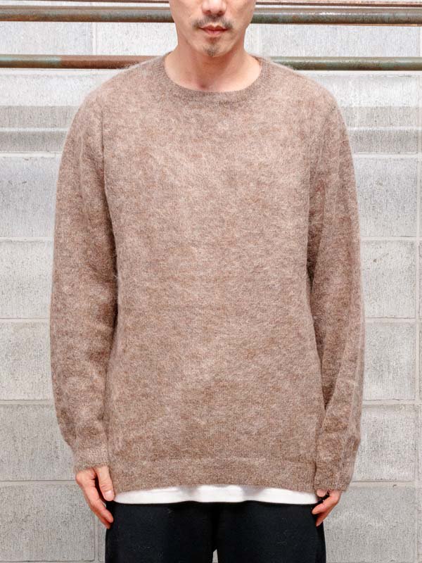 【ISAMU KATAYAMA BACKLASH】 MOHAIR-WOOL KNIT PULLOVER /BROWN -  vektrize.com｜京都裏寺町でDEVOA、incarnation、individual sentiments、ISAMU KATAYAMA  ...