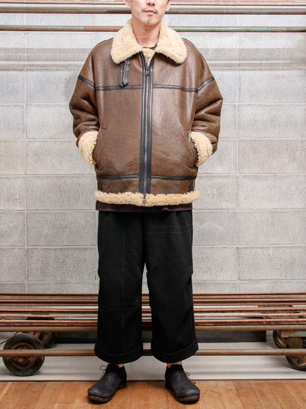 【ISAMU KATAYAMA BACKLASH】 Spanish Merino + Sheepskin Bomber B3 Jacket /  DARK BROWN - vektrize.com｜京都裏寺町でDEVOA、incarnation、individual  sentiments、ISAMU ...