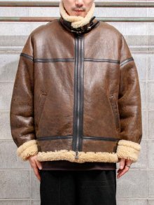 ISAMU KATAYAMA BACKLASH Spanish Merino + Sheepskin Bomber B3 Jacket / DARK BROWN<img class='new_mark_img2' src='https://img.shop-pro.jp/img/new/icons1.gif' style='border:none;display:inline;margin:0px;padding:0px;width:auto;' />