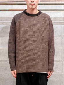 DEVOA Knit long sleeve merino wool-cotton-cashmere / STRATUM