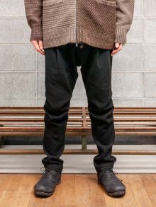 DEVOA Easy pants Shetland wool /BLACK