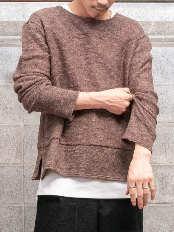 KLASICA】 Standard Boat Neck PO KNIT /MOCA - vektrize.com｜京都裏