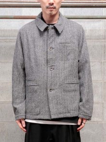 individualsentiments Classic Tweed Work Jacket /GRAYBLACK<img class='new_mark_img2' src='https://img.shop-pro.jp/img/new/icons1.gif' style='border:none;display:inline;margin:0px;padding:0px;width:auto;' />