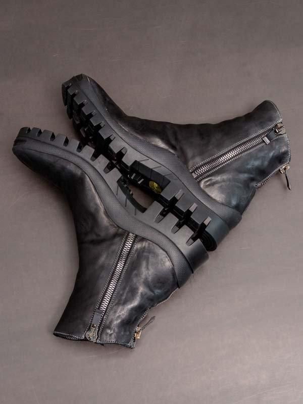 incarnation】HORSE LEATHER DUAL ZIP SHORT DZ-1 VB-1 RUBBER SOLES