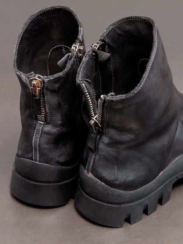 incarnation】HORSE LEATHER DUAL ZIP SHORT DZ-1 VB-1 RUBBER