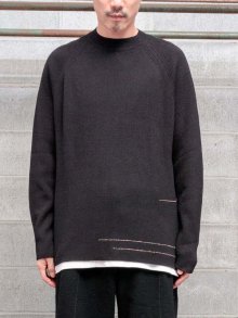 DEVOA Pullover knit high twist / BLACK<img class='new_mark_img2' src='https://img.shop-pro.jp/img/new/icons1.gif' style='border:none;display:inline;margin:0px;padding:0px;width:auto;' />