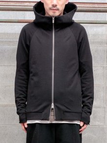 DEVOAHooded jacket soft jersey /BLACK