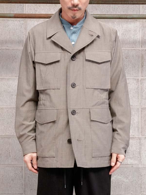 山内】2plyキュプラ×鉄媒染コットン・フィールドジャケット