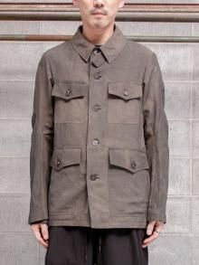 DEVOAJacket viscose - linen / CHARCOAL