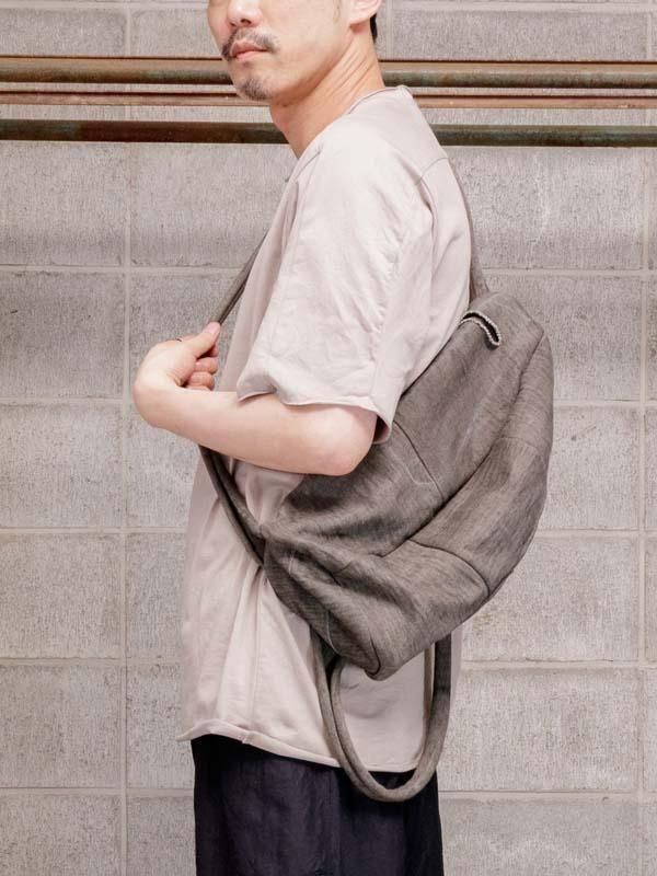 WARE】別注2/3サイズ ヘヴィージャージーショルダーバッグ /CARBON